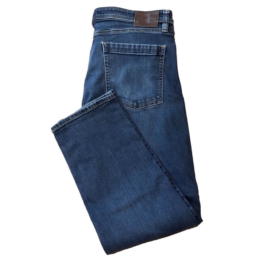 Revtown Automatic Mens 37x28 Blue Jeans Relaxed Fit Straight Leg Stretch